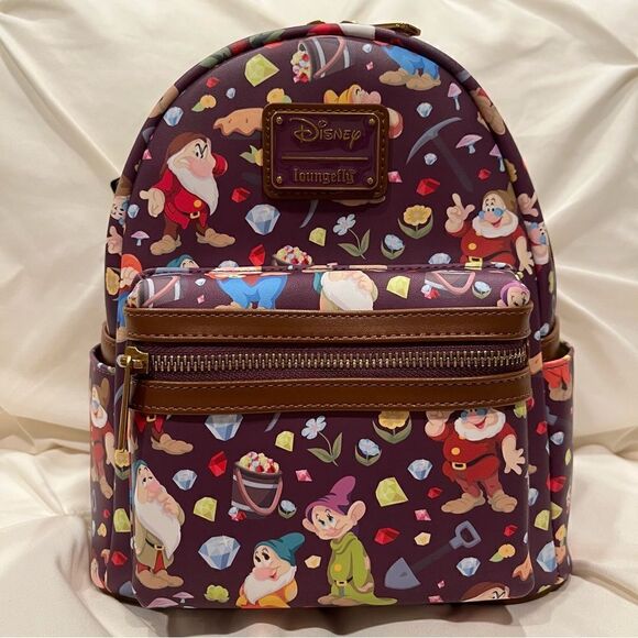 Loungefly Disney Snow White and the Seven Dwarfs 85th Anni Mini Backpack NWT - Picture 1 of 10